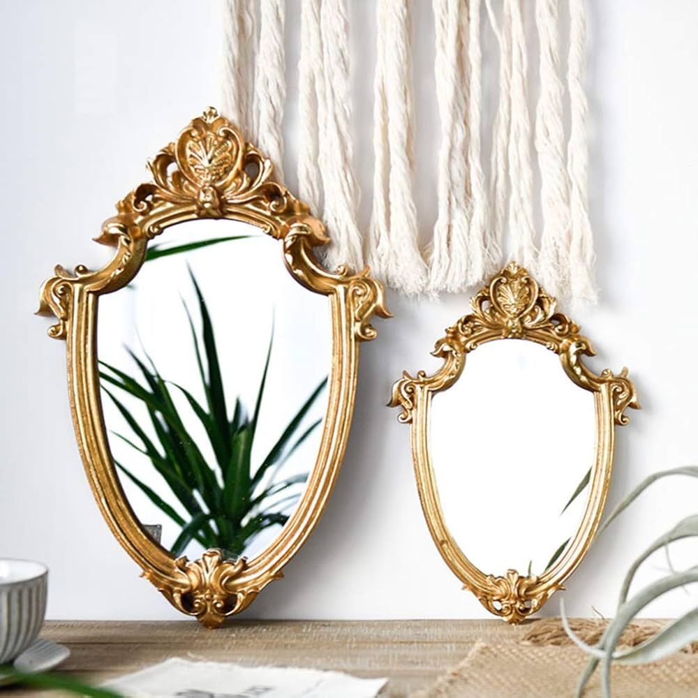 makeup mirror ramp 拡大鏡 ヴィンテージ Amazon.com: Wakauto Vintage Hanging Makeup Mirror Decorative